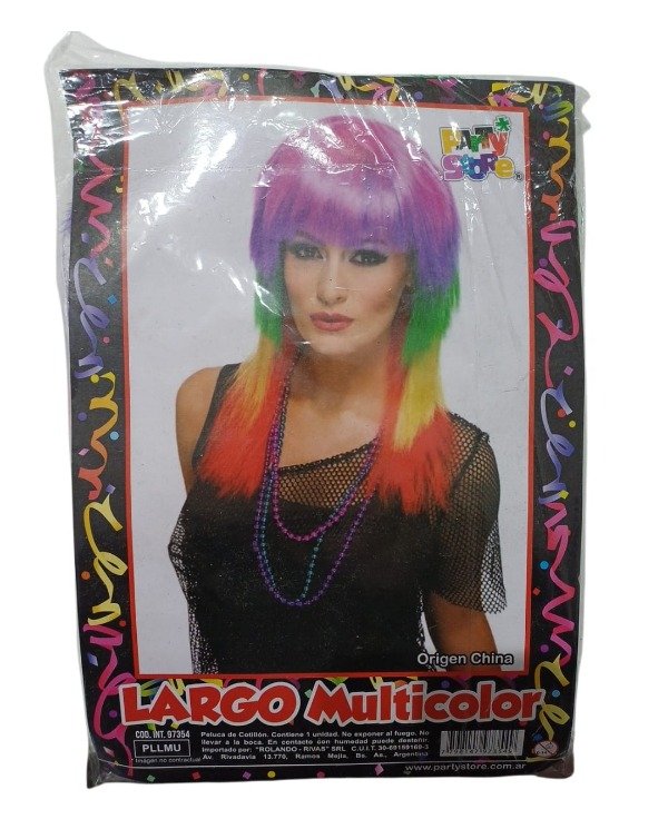 Producto - Peluca Largo Multicolor