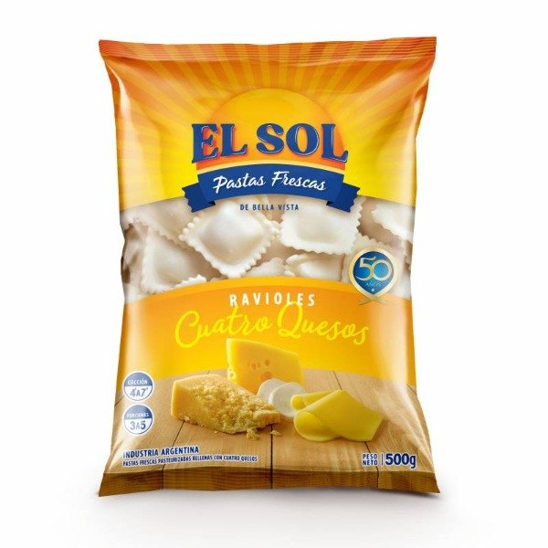 Producto - EL SOL RAVIOLES X500G 4 QUESOS
