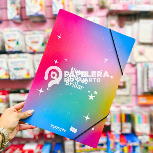 Producto - CARPETA 3 SOLAPAS OFICIO NUNCA DEJES DE BRILLAR