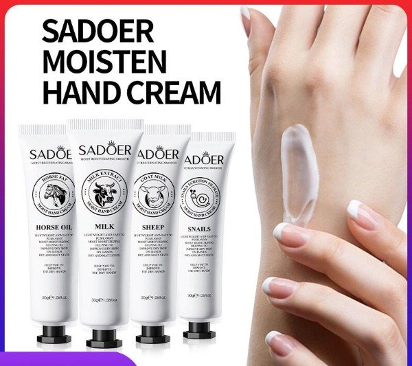 Producto - Crema de manos con extracto de leche Sadoer "Moist Rejuvenating Smooth"