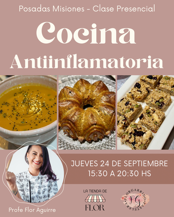 Producto - Clase Presencial - Cocina saludable antiinflamatoria