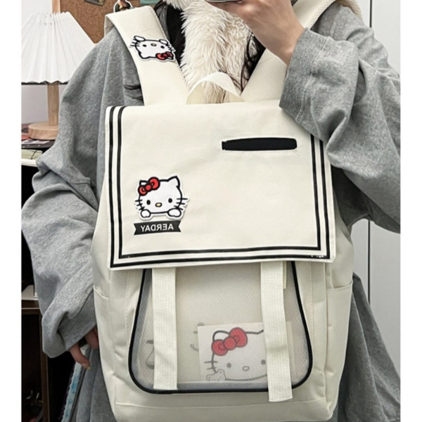 Producto - Mochila Hello Kitty Escolar Urbana Reforzada Porta Notebook