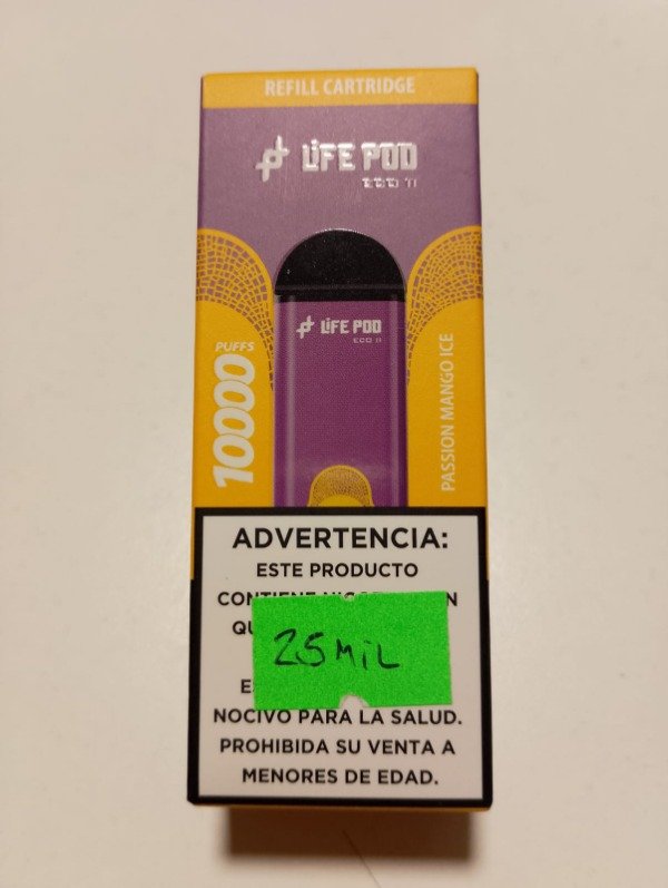 Producto - CARTUCHO "PASSION MANGO ICE" 10.000puff - LIFEPOD