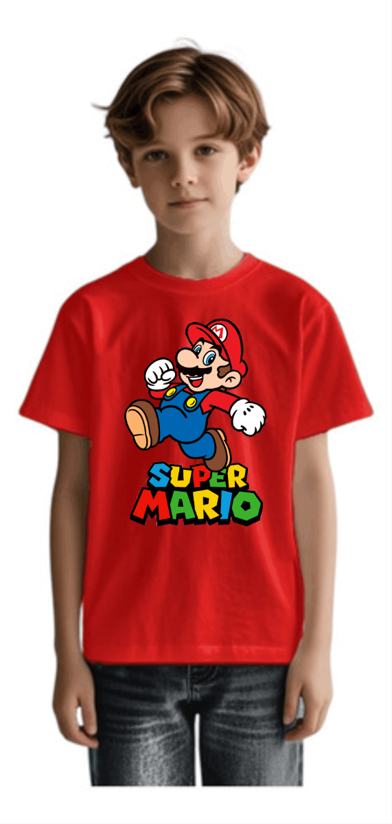 Producto - REMERA - MARIO BROSS- ALGODON NIÑOS TALLE 10 - 0