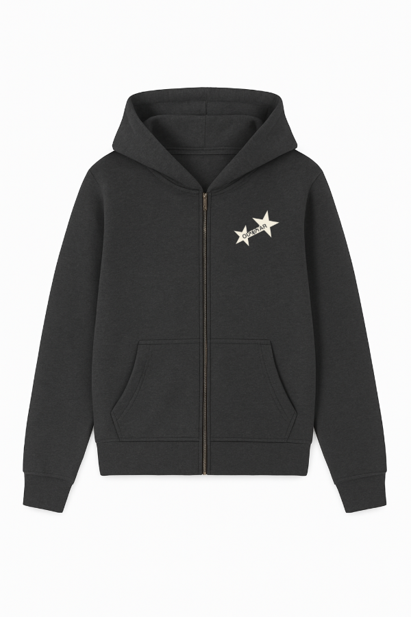 Producto - Double Star Zip Up Dark Grey