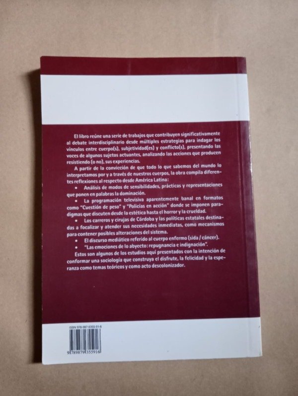 Producto - Cuerpos(s), subjetividad(es) y conflicto(s) - Adrián Scribano - Ciccus 2009 - 1