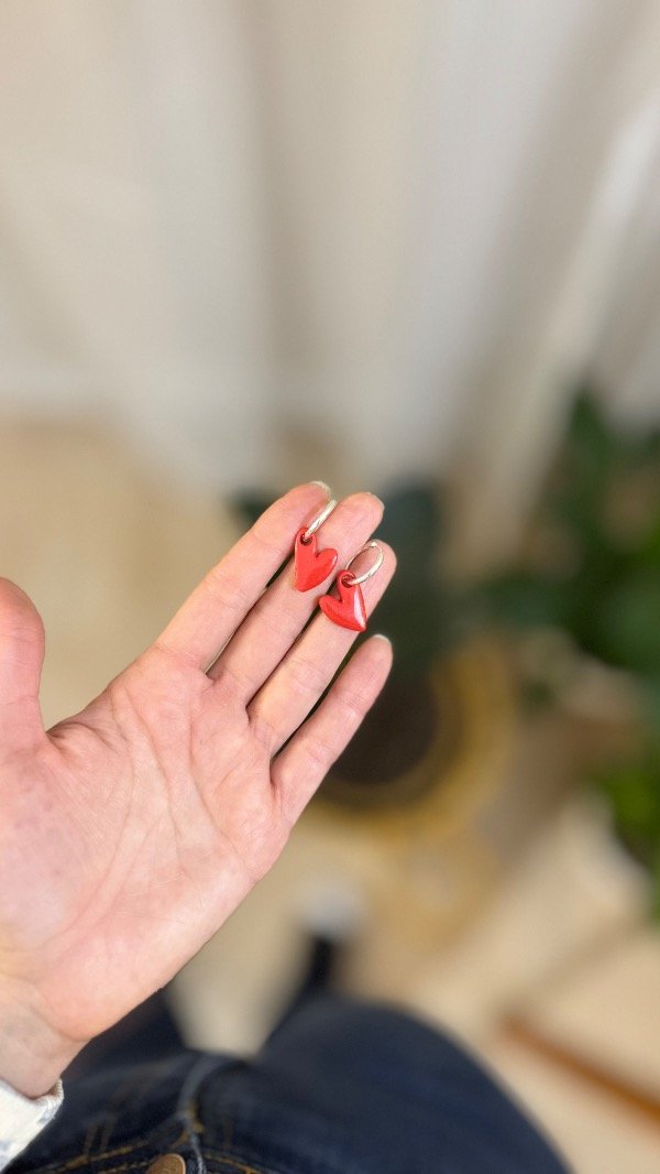 Producto - Aros Cora rojo