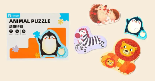 Producto - Set 4 rompecabezas de madera FAMILIA ANIMAL. - 5