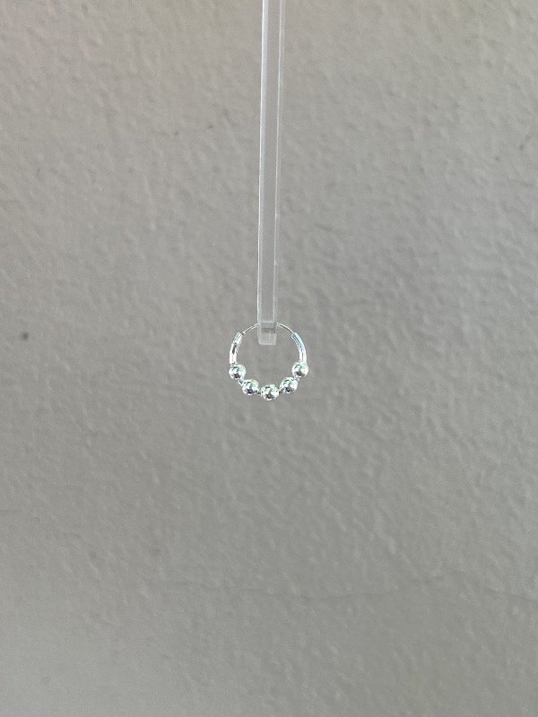 Producto - Argollita individual 5 bolita 1cm