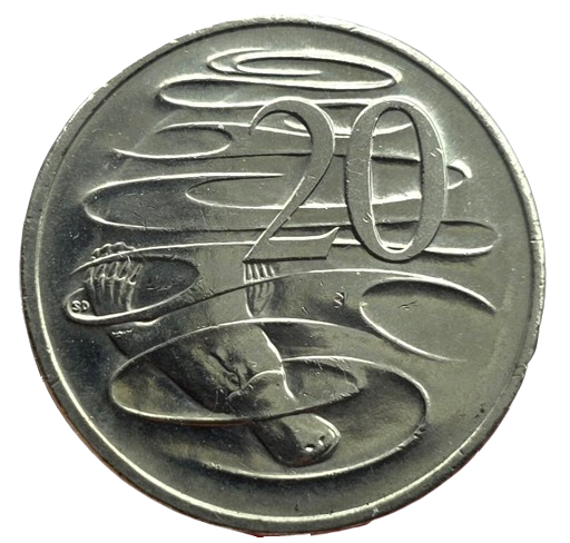 Producto - Australia 20 Cents 2009 Ornitorringo Km#403 XF+