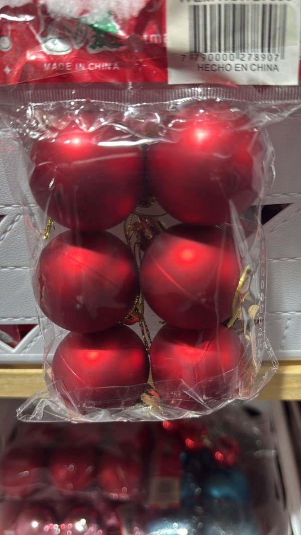 Producto - NV177 BOLAS NUMERO 4 X 6 ROJAS MATE
