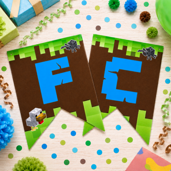 Producto - Banderín Minecraft