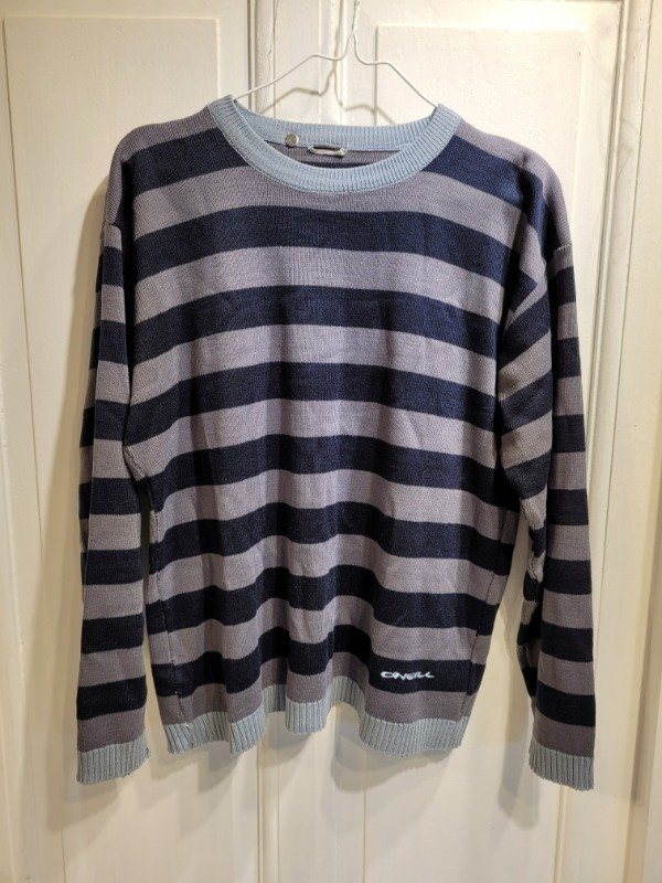 Producto - Sweater O'NEILL rayado azul y gris Talle XS - PRECIO: 50X
