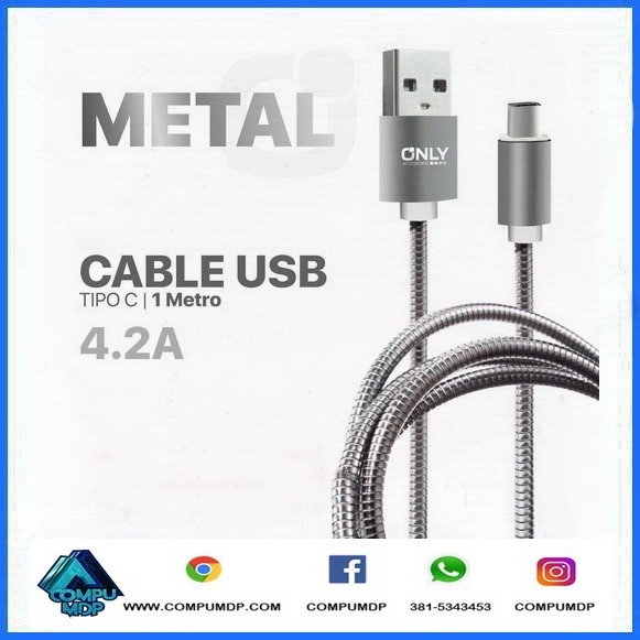 Producto - CABLE USB-C METALICO 4.2A
