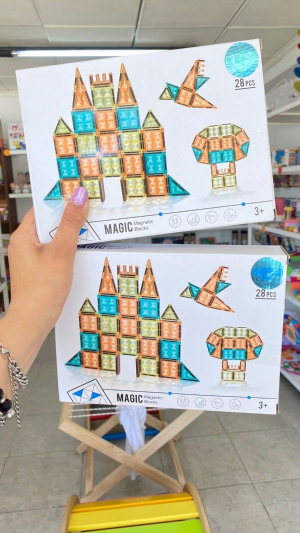 Producto - Tiles magnéticos- 28 piezas- Sha