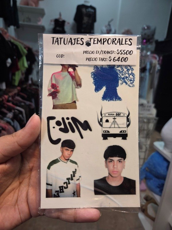 Producto - Tatuajes temporales Milo J