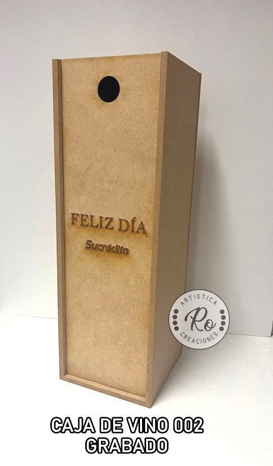 Producto - CAJA DE VINO 002 GRABADO