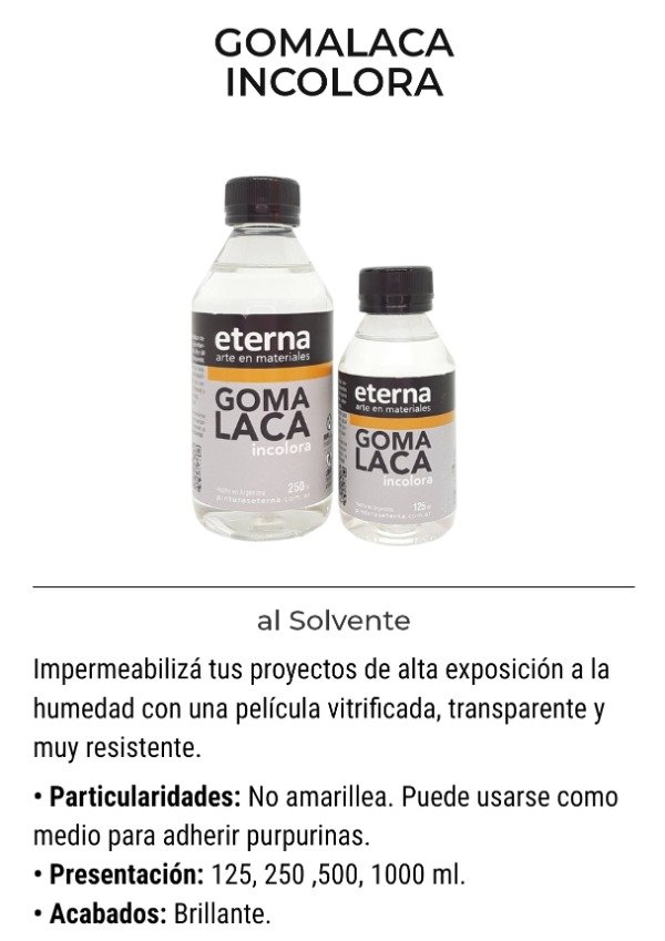 Producto - ETERNA  Goma laca 125 ml