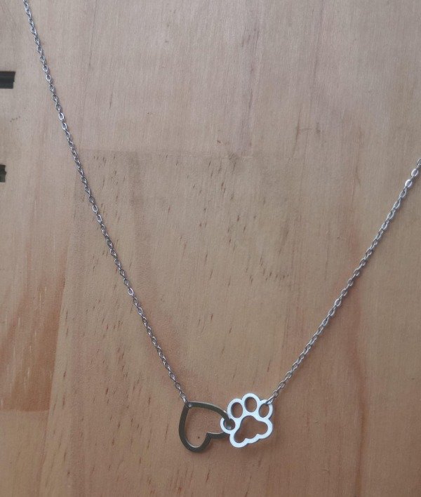 Producto - Collar con Corazón y Huellita - 2
