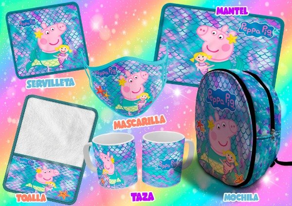 Peppa Pig Set Sirena Per Feste: Giocattolo Under The Sea Con Personaggi E Accessori - Ideale Per Bambini - 2