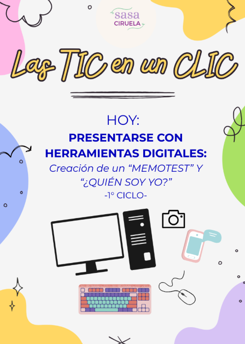 Producto - TIC EN UN CLIC - PRESENTARSE CON UN JUEGO - PRIMER CICLO