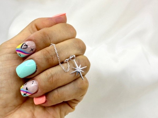 Producto - Aro Cubano puntos cardinales con cadena y cuff