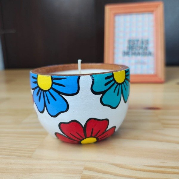 Producto - VELA CUENCO FLORES