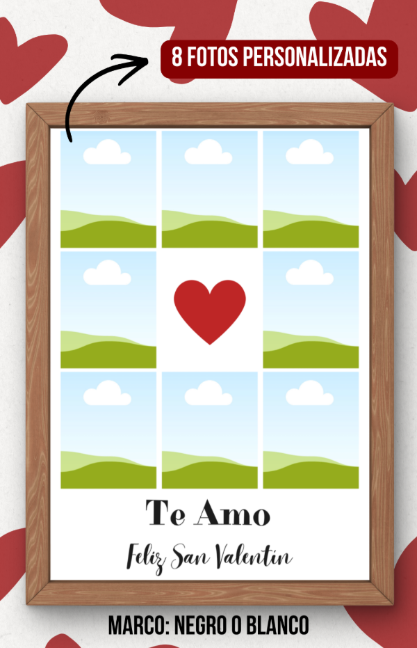 Producto - Cuadro san valentin 8 fotos