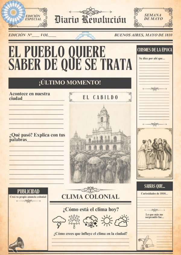 Producto - Diario Revolución: recurso para 25M