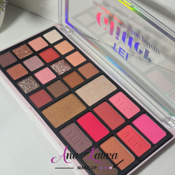 Producto - Paleta de sombras con glitter TEI