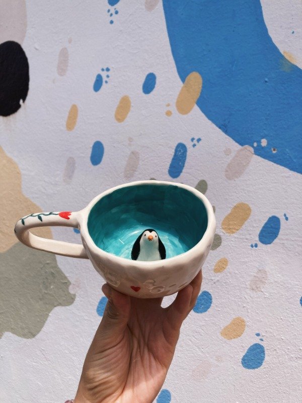 Producto - TAZA CON PINGUINITO