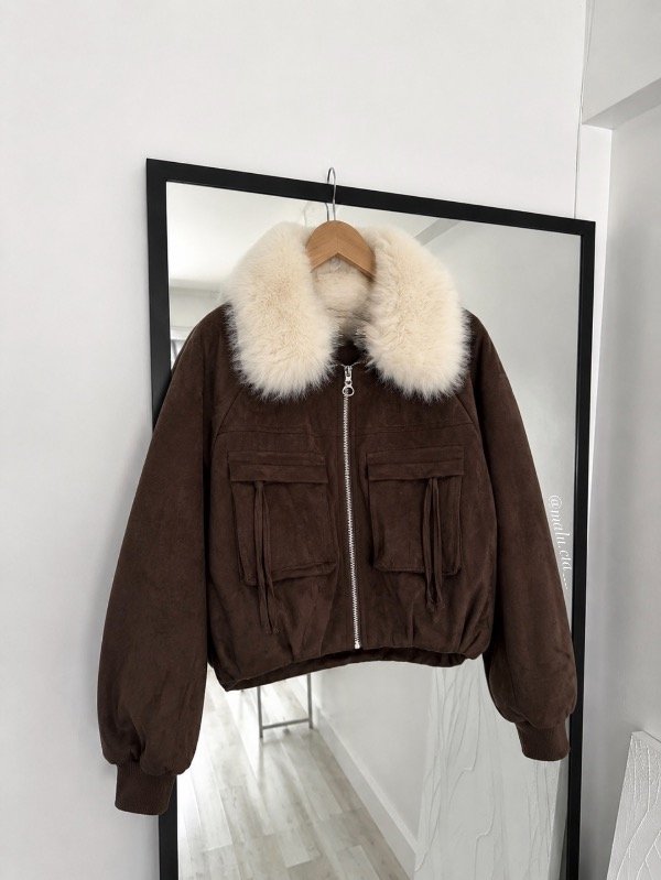 Producto - CAMPERA GAMUZADA ZARA