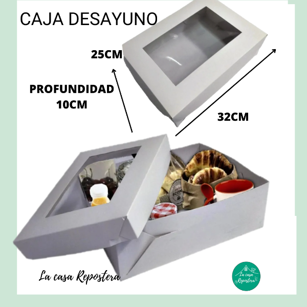 Producto - CAJA DESAYUNO 25X32 CM X10 CM DE PROFUNDIDAD