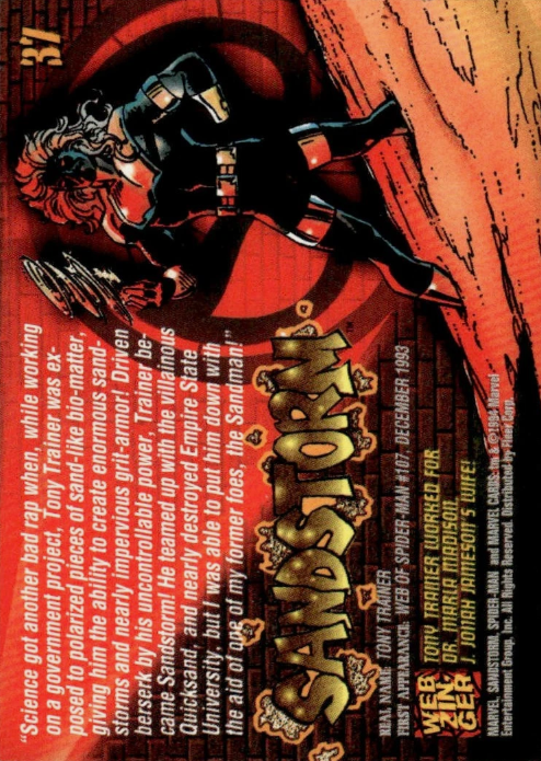 Producto - 1994 Fleer The Amazing Spider-Man #37 - Sandstorm - 1