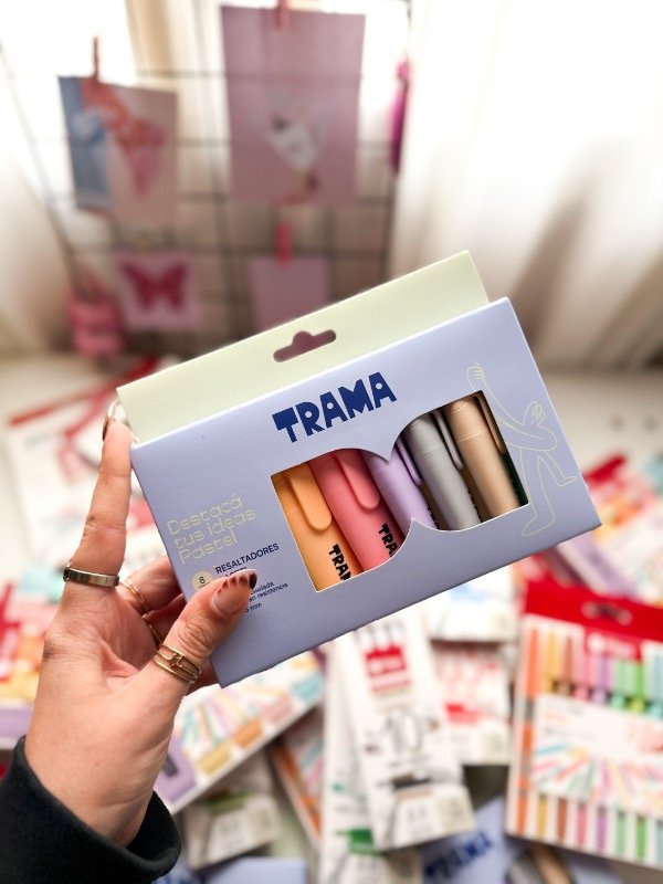 Producto - Resaltadores Trama x8 Pasteles