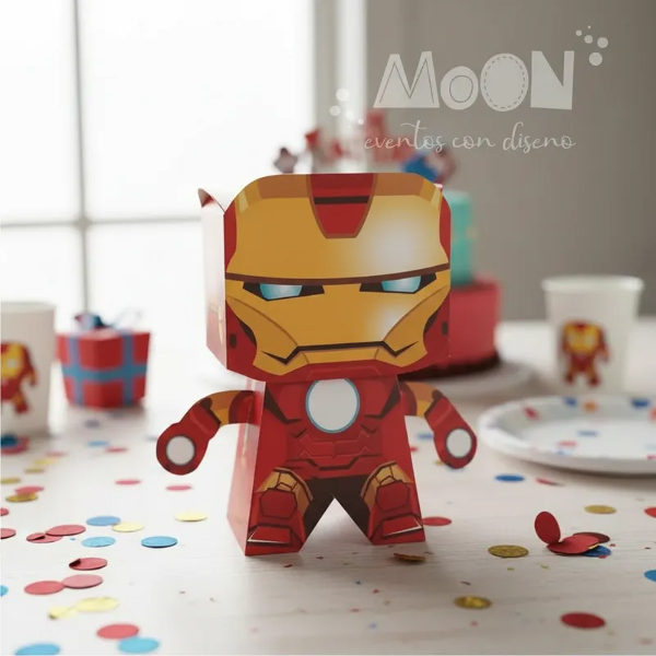 Producto - Caja  Superheroe IRONMAN Mediana EDITABLE