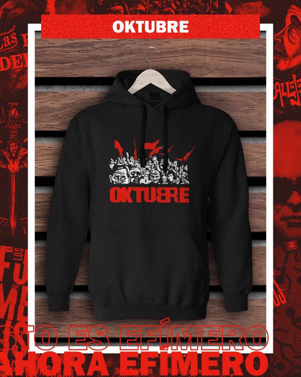 Producto - Buzo Canguro Negro Frisa Oktubre