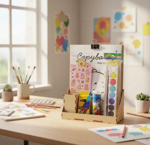 Producto - Set arte infantil con pizarra fibrofacil