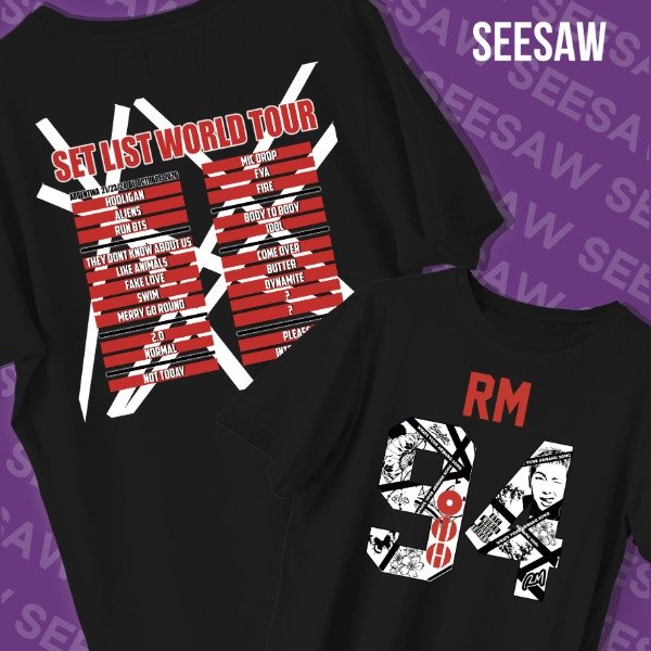 Producto - REMERA SET LIST AÑOS RM