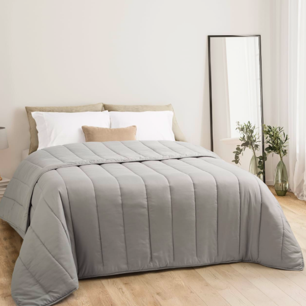 Producto - Acolchado Cover 4 estaciones Gris Suave