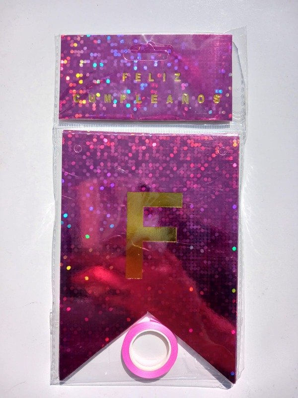 Producto - Banderín Holográfico "FC" Fucsia