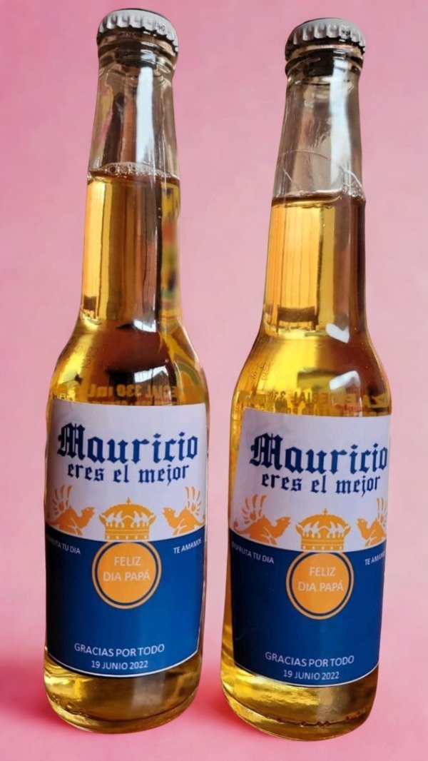 Producto - Etiquetas para cervezas dia del padre x4 unidades