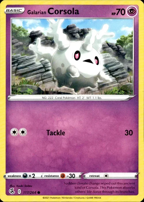 Producto - Galarian Corsola - 117/264 - Fusion Strike