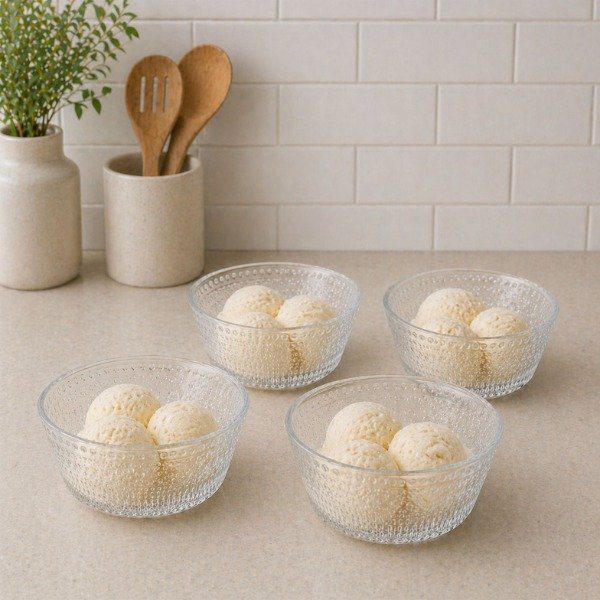 Producto - Pack x4 compoteras de vidrio en caja