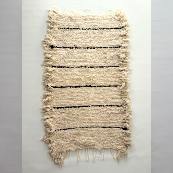Producto - Alfombra Artesanal - Rayas Negras - 3