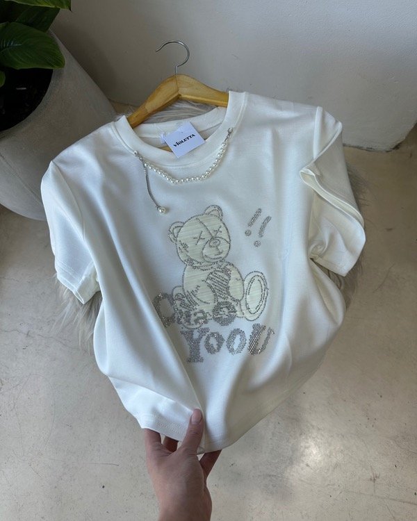 Producto - Remera Oso / importada / stras.