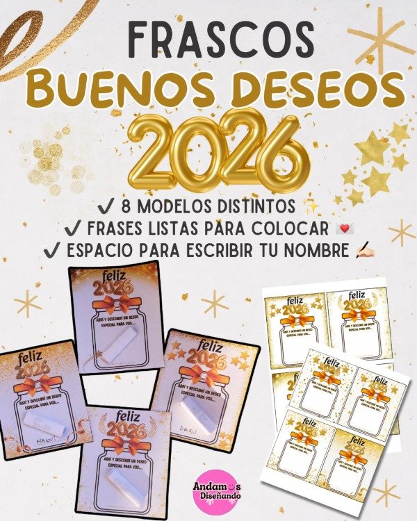 Producto - FRASCOS BUENOS DESEOS 2026
