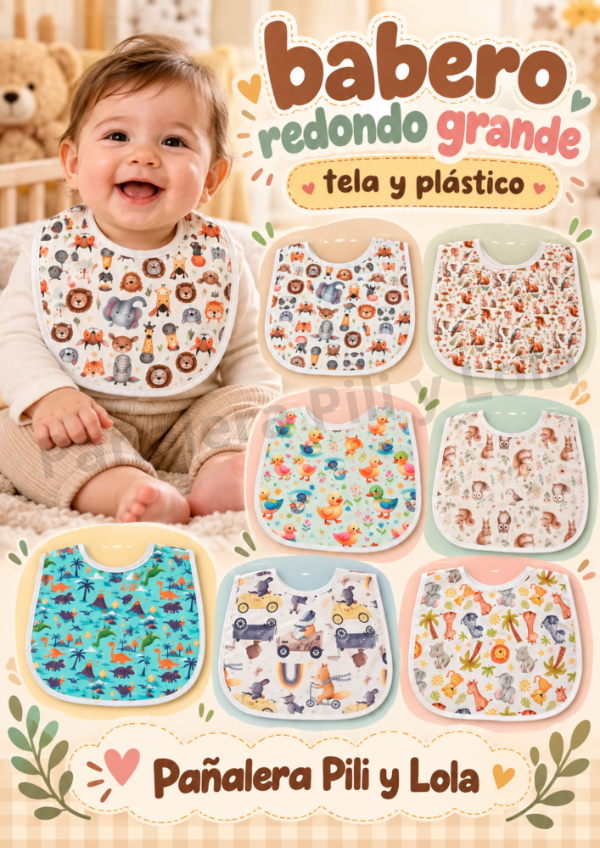 Producto - Babero redondo grande