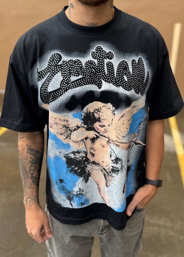 Producto - Remera Mixed Emotion Angelito Negra - 0