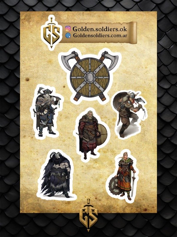 Producto - Stickers premium Vikings Mod 1